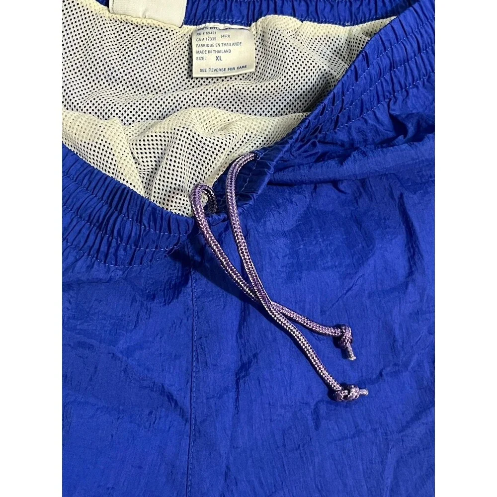 Reebok Men's Blue Solid Swim Shorts XL Drawstring Elastic Waist Mesh Lined